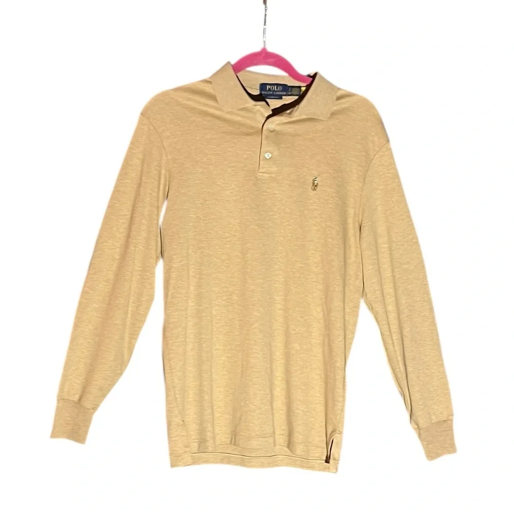 POLO RALPH LAUREN LONG SLEEVE COTTON POLO PONY 100% COTTON SHIRT EXC COND S